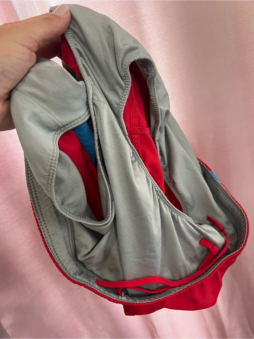Nike Women’s Red Athletic Running Shorts with Swoosh